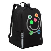 Рюкзак школьный Grizzly RB-351-8 Черный - серый