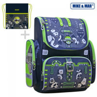 Ранец школьный Mike Mar 1074-MM-143 Робот Сине-зеленый