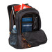 Рюкзак молодежный Grizzly RU-922-2 Черный - оранжевый