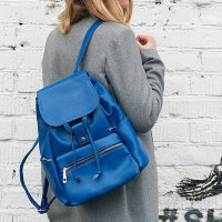 Рюкзак с клапаном Kawaii синий