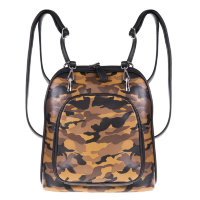 Рюкзак-сумка трансформер женский OrsOro D-134 Хаки-коричневый