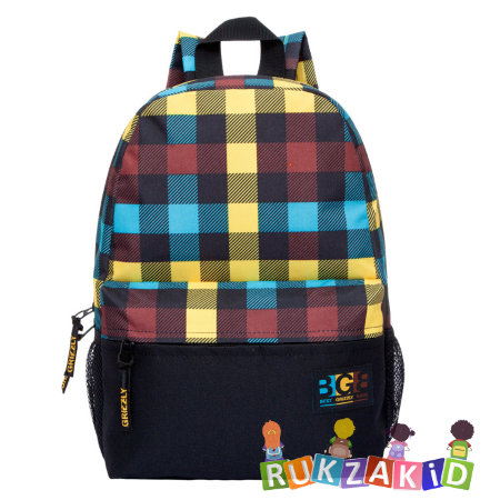 Молодежный рюкзак Grizzly RD-750-2 Клетка радуга
