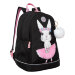 Рюкзак школьный Grizzly RG-363-4 Зайчик Черный