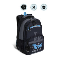Рюкзак для мальчика Grizzly RB-254-5 Черный - синий