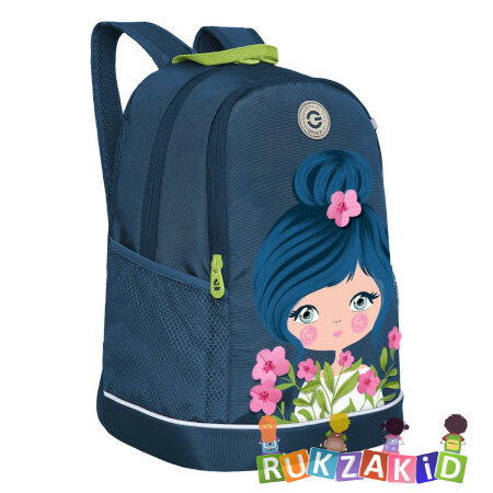 Рюкзак школьный Grizzly RG-363-3 Темно - синий