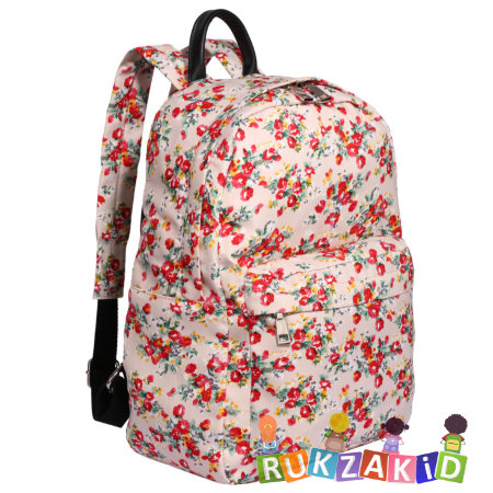 Городской рюкзак с цветами Pola 4345 Бежевый