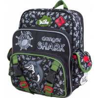 Школьный рюкзак DeLune 55-05 Акула Черно-зеленый