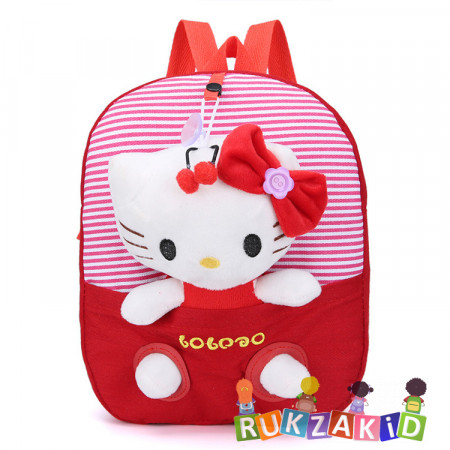 Рюкзак детский с кошкой BoBoDo Красный