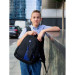 Рюкзак молодежный SkyName 90-111 Черный с синим