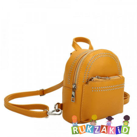 Мини рюкзак женский OrsOro ORS-0111 Желтый