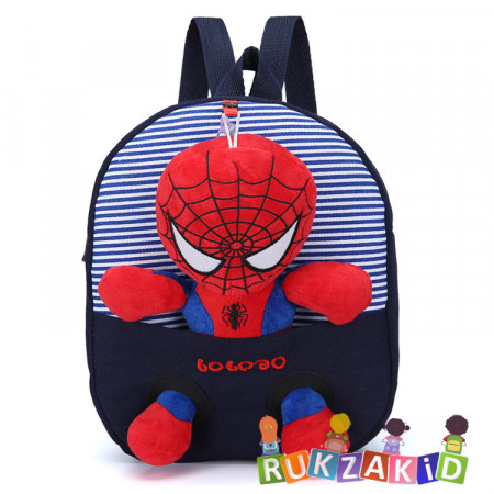 Рюкзак детский с человеком пауком BoBoDo Синий