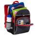 Рюкзак школьный Grizzly RB-157-3 Черный - красный