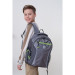 Рюкзак школьный подростковый Grizzly RB-259-3 Серый - салатовый