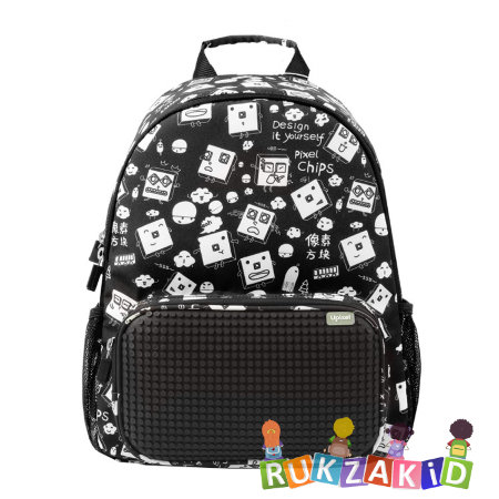 Рюкзак детский пиксельный Upixel Floating Puff WY-A025 Черный с рисунком