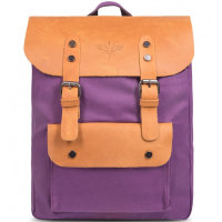 Рюкзак крафтовый для девушки Ginger Bird Грог Малый 10 Пурпурный (Магнолия)