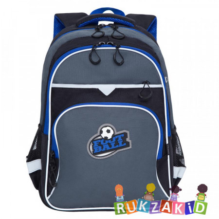 Рюкзак школьный Grizzly RB-157-3 Черный - синий