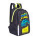 Рюкзак школьный для мальчиков Grizzly RB-863-1 Черный - салатовый