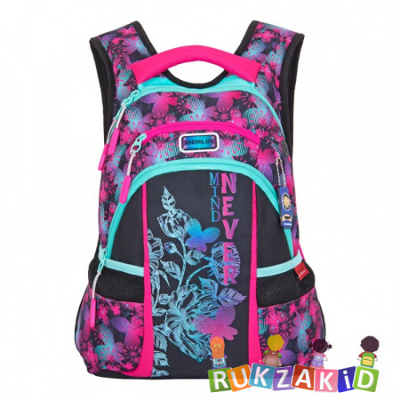 Рюкзак школьный для подростка Merlin G15-1-2 Цветы