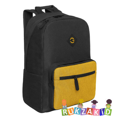 Рюкзак молодежный Grizzly RQL-318-1 Черный - горчичный