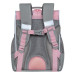 Ранец школьный с мешком для обуви Grizzly RAm-284-3 Серый - розовый