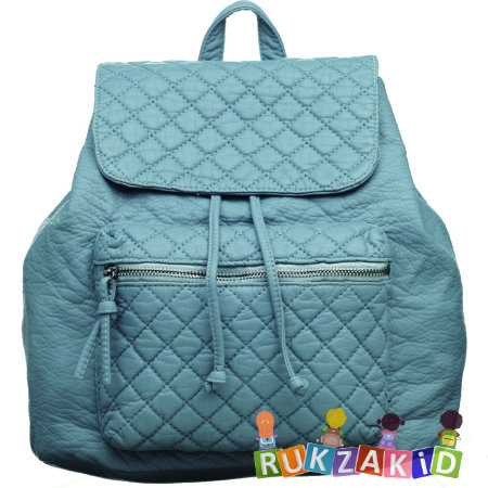 Женский рюкзак из экокожи OrsOro D-255 Серо-голубой