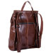 Кожаный женский рюкзак сумка Arkansas Рептилия Коричневый