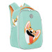 Ранец рюкзак школьный Grizzly RAf-192-2 Мятный корги
