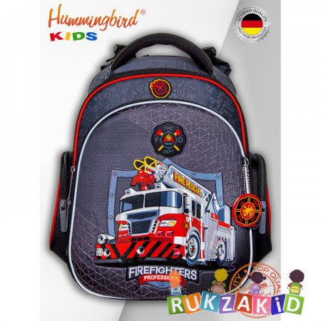 Рюкзак ранец школьный Hummingbird TK83 Пожарная машина