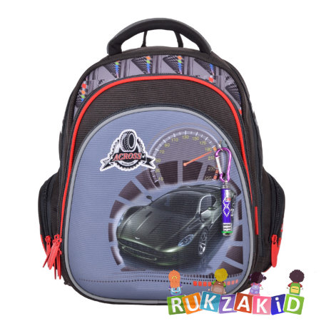 Детский ортопедический рюкзак для школы Across 203-3 Машина