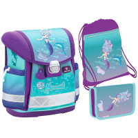 Ранец школьный Belmil CLASSY Purple Mermaid + мешок + пенал