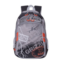 Школьный рюкзак для мальчика Grizzly RB-964-4 Черный - серый