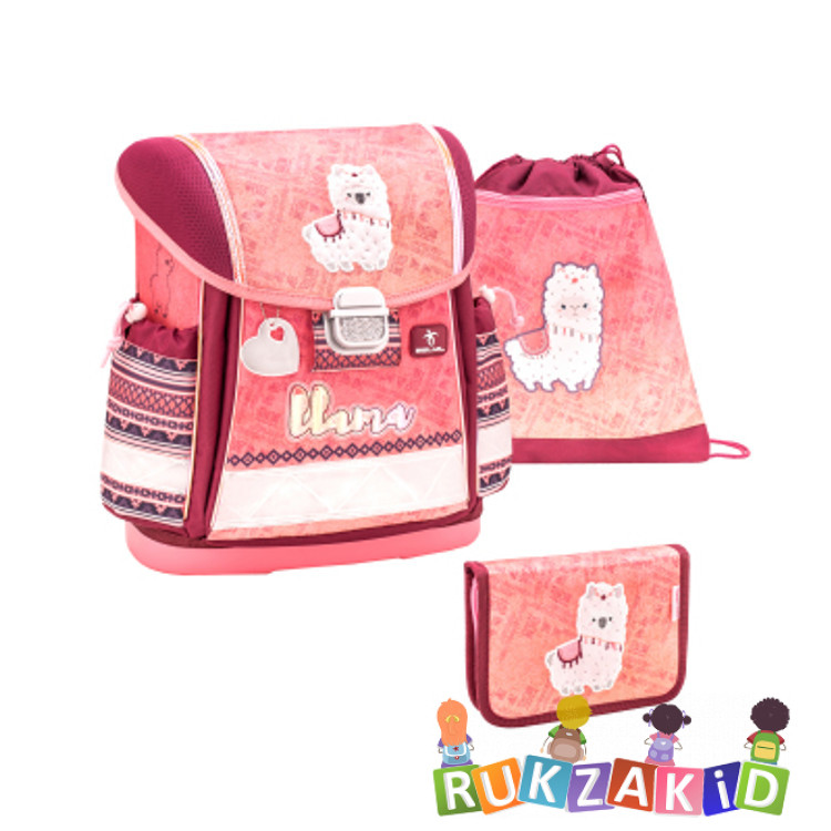 Купить ранец школьный belmil classy funky llama + мешок + пенал в интернет магазине Rukzakid.ru