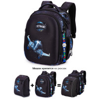Ранец школьный + мешок для обуви SkyName R4-420-M Космический корабль