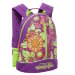 Рюкзак детский для девочки Grizzly с цветочками RS-665-3 фиолетовый