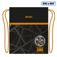 Мешок для обуви Майк Мар MB153 Время Черный / оранжевый кант