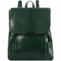 Кожаный рюкзак женский Florida Рептилия Зеленый