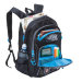 Рюкзак школьный Grizzly RB-860-6 Черный - голубой