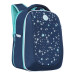 Ранец рюкзак школьный Grizzly RAf-192-8 Звезды Синий