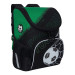 Ранец школьный раскладной Grizzly RAn-083-1 Футбол Черный - зеленый