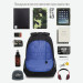 Рюкзак молодежный Grizzly RU-336-1 Черный - синий