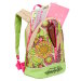 Рюкзак детский Grizzly с цветочками RS-665-3 зеленый-бежевый