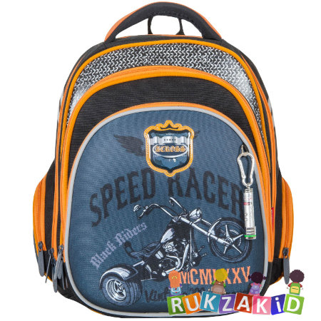 Детский ортопедический рюкзак для школы Across 203-5 Speed Racer