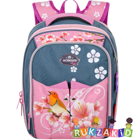 Рюкзак школьный облегченный Across ACS5-4 Цветы