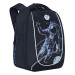 Ранец рюкзак школьный Grizzly RAf-193-2 Космонавт Черный