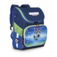 Ранец рюкзак школьный Grizzly RAl-195-5 Футбол Синий
