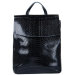 Черный рюкзак сумка кожаный Arkansas Рептилия