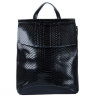 Черный рюкзак сумка кожаный Arkansas Рептилия