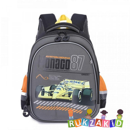 Ранец рюкзак формованный Grizzly RA-978-2 Monaco87 Серый