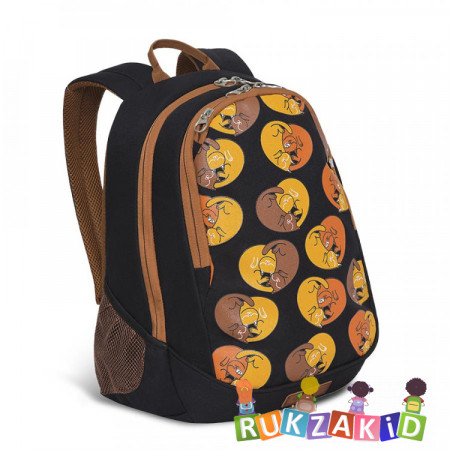 Рюкзак школьный Grizzly RD-041-3 Черный