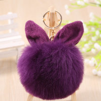 Меховой брелок с ушками Ears Фиолетовый